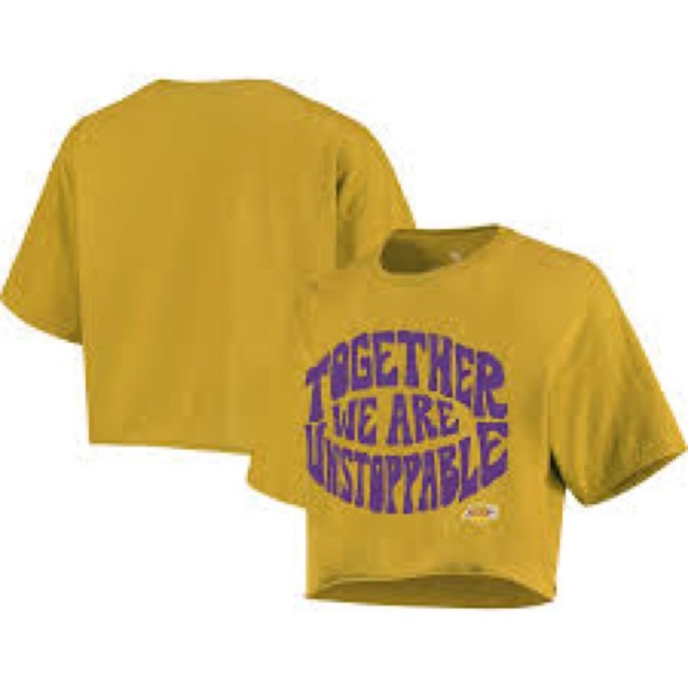 Los Angeles lakers women’s crop top